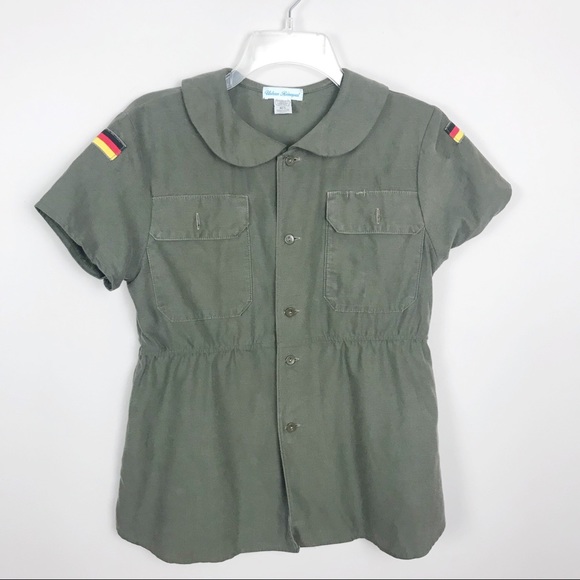 Urban Renewal Tops - Urban Renewal Army Green Ramones Blouse